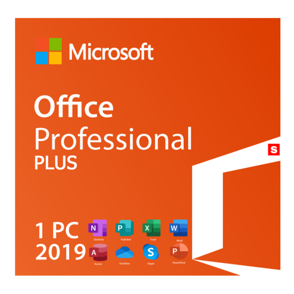 Microsoft Office 2019 Professional PLUS Lifetime License for Windows PC by SOFTWAREHUBS