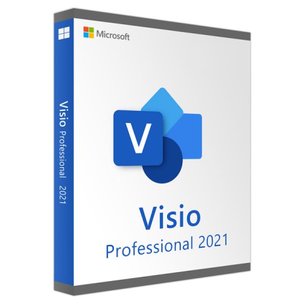 Microsoft Visio Professional 2021 for Windows - Product Key Card - 1 PC by SOFTWAREHUBS