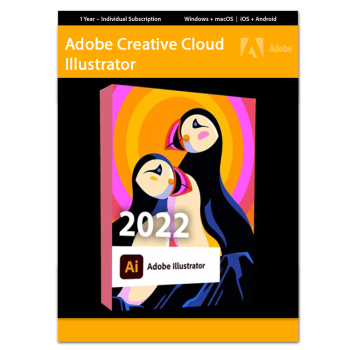Adobe Creative Cloud Illustrator Pro Plan (1-Year Subscription) - 1 User for 2 Devices Win & Mac, Unlimited IOS & Android Included 1000GB Cloud Storage by SOFTWAREHUBS