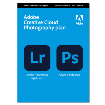 Adobe Creative Cloud Photography Pro Plan (1-Year Subscription) - 1 User for 2 Devices Win & Mac, Unlimited IOS & Android Included 1TB Cloud Storage by SOFTWAREHUBS
