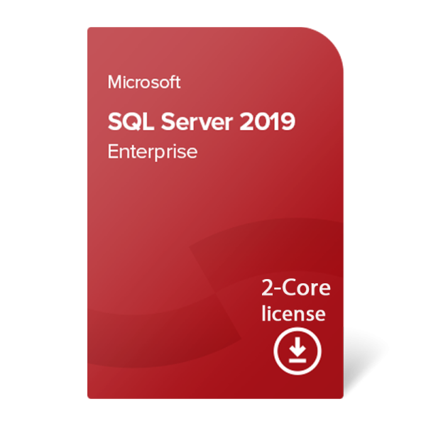 Microsoft SQL Server 2019 Enterprise 2 Core License Download MFG Part 7JQ 01631 by SOFTWAREHUBS