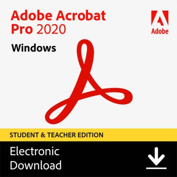 Adobe Acrobat Pro 2020 Student and Teacher Edition - Lifetime License 1 PC - One-Time Purchase ( Non Subscription )