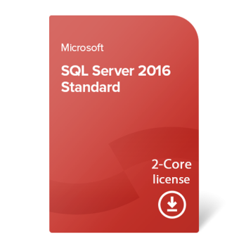 Microsoft SQL Server 2016 Standard 2 Core License, Download MFG Part 7NQ-00217