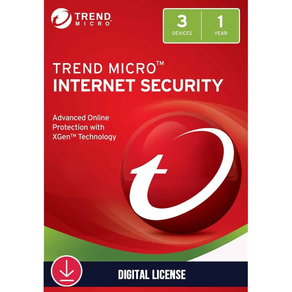 TREND MICRO Internet Security 3 PCs | 1 Year - Digital Licence 1 TREND MICRO Internet Security 3 PCs | 1 Year - Digital Licence