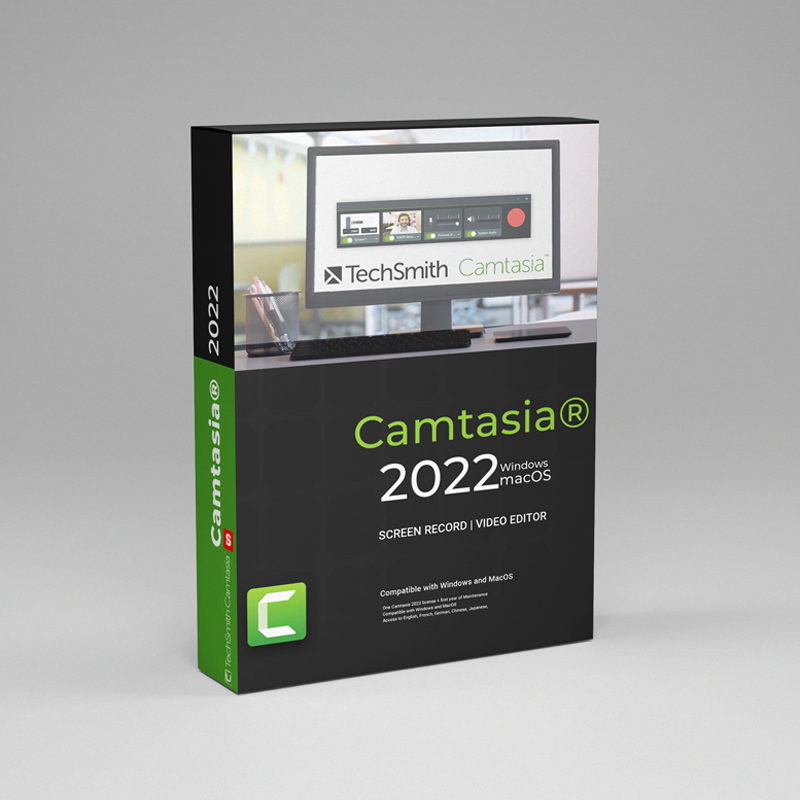 Camtasia® 2022 TechSmith Corporation - SOFTWAREHUBS Authorized Reseller Camtasia® 2022 TechSmith Corporation - SOFTWAREHUBS Authorized Reseller
