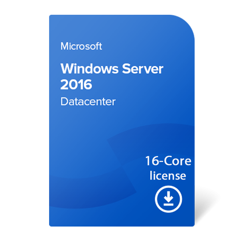 Microsoft Windows Server 2016 Datacenter - 16 Core License, Instant Download - MFG Part P71-08651-DL - Softwarehubs Microsoft Windows Server 2016 Datacenter - 16 Core License, Instant Download - MFG Part P71-08651-DL - Softwarehubs