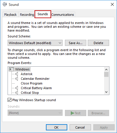 How to Modify the Startup Sound in Windows 10