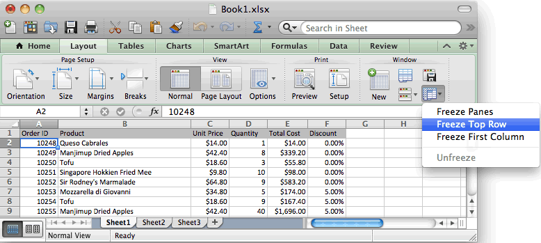How to Lock a Row or Column in Excel on a Mac – 2025