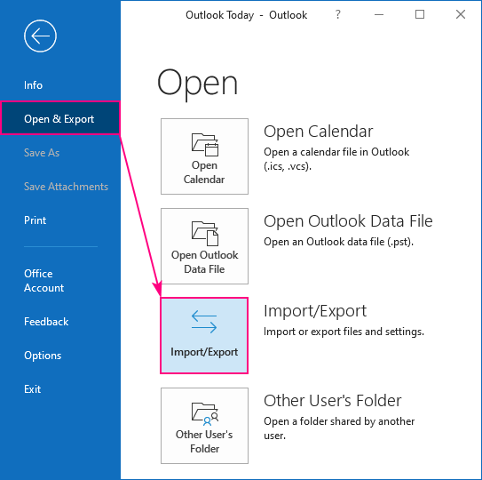 Export Contacts from Outlook – 2025
