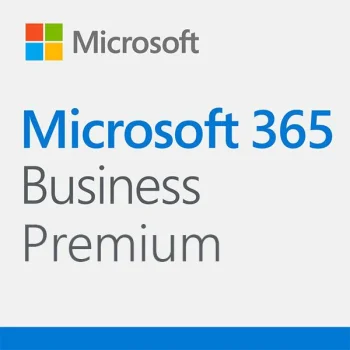 Microsoft 365 Business Premium with Teams 1-Year Subscription License, 5 Users, Download, MRF 9F4-00002