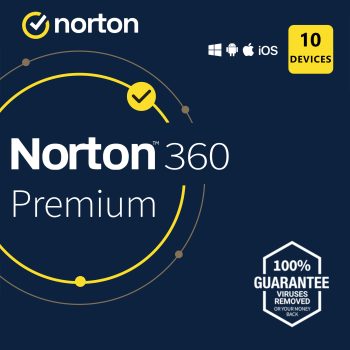 Norton 360 Premium 2025 for 10 Devices, 1-Year Subscription, Download, US Canada - Gen Digital Inc.