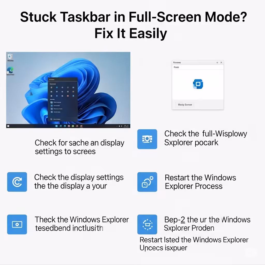 Stuck Taskbar in Full-Screen Mode? Fix It Easily – 2025