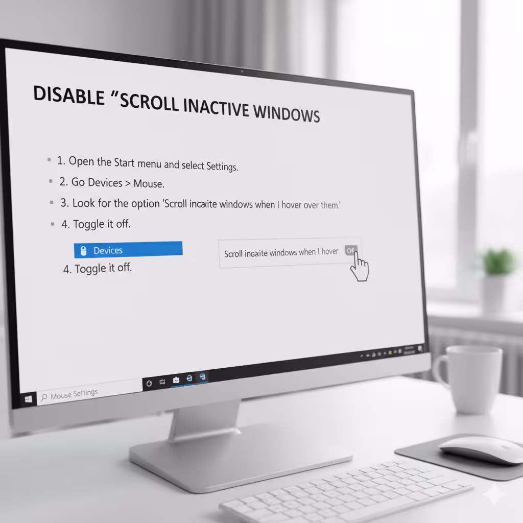 Troubleshooting Automatic Scrolling Issues in Windows 10