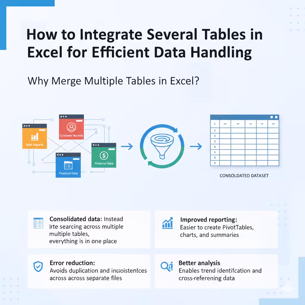 How to Integrate Several Tables in Excel for Efficient Data Handling – 2025