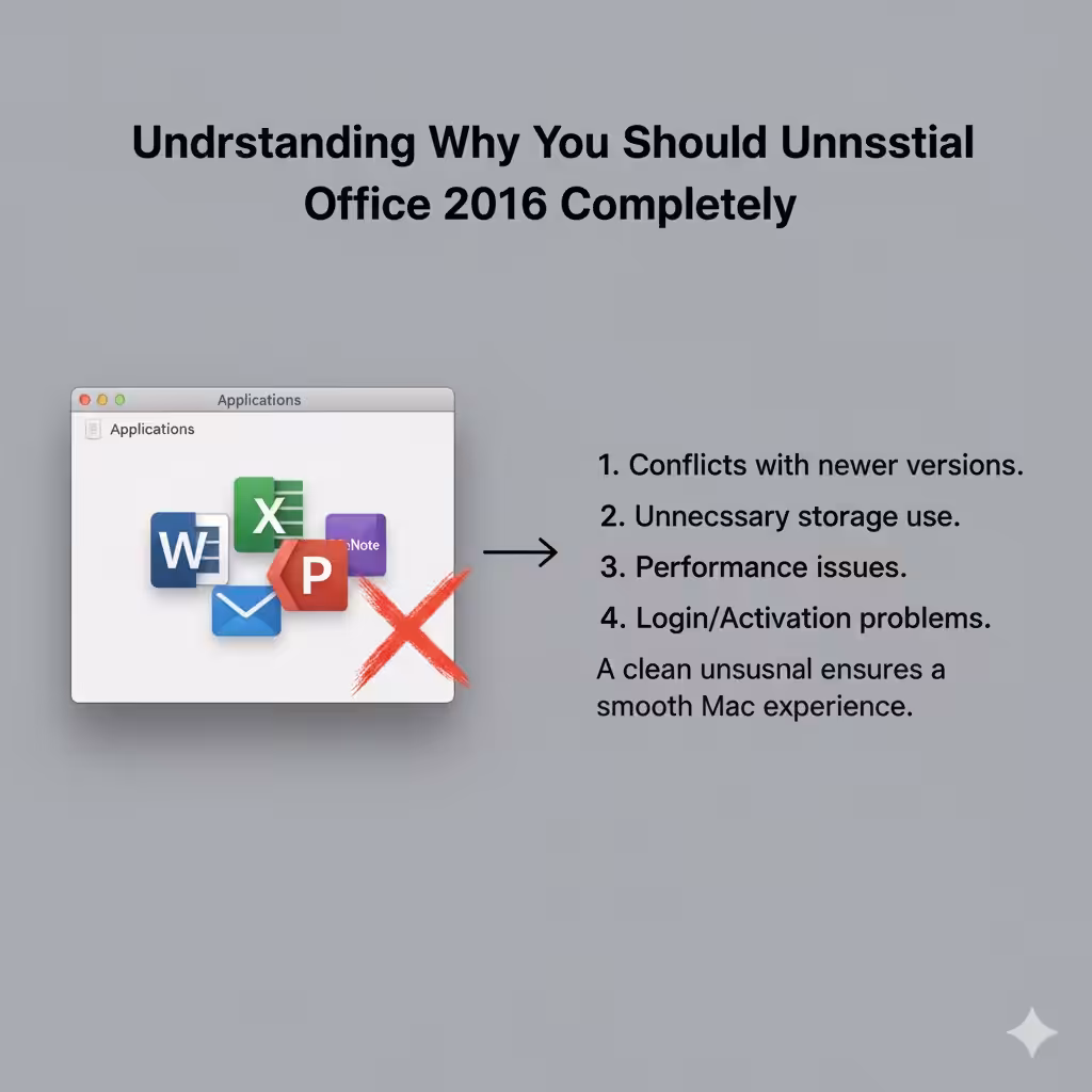 Steps to Completely Delete Microsoft Office 2016 on macOS