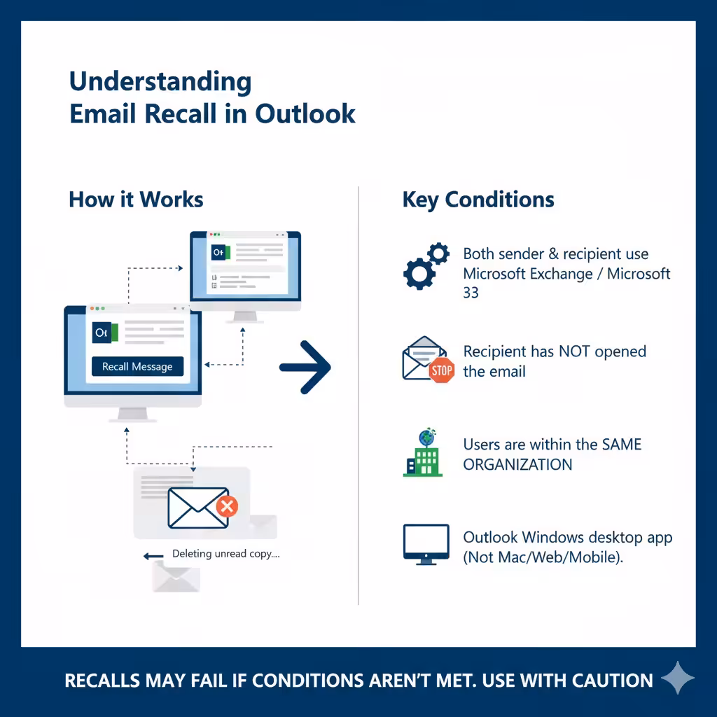 Steps to Undo or Edit a Sent Email in Outlook – 2025