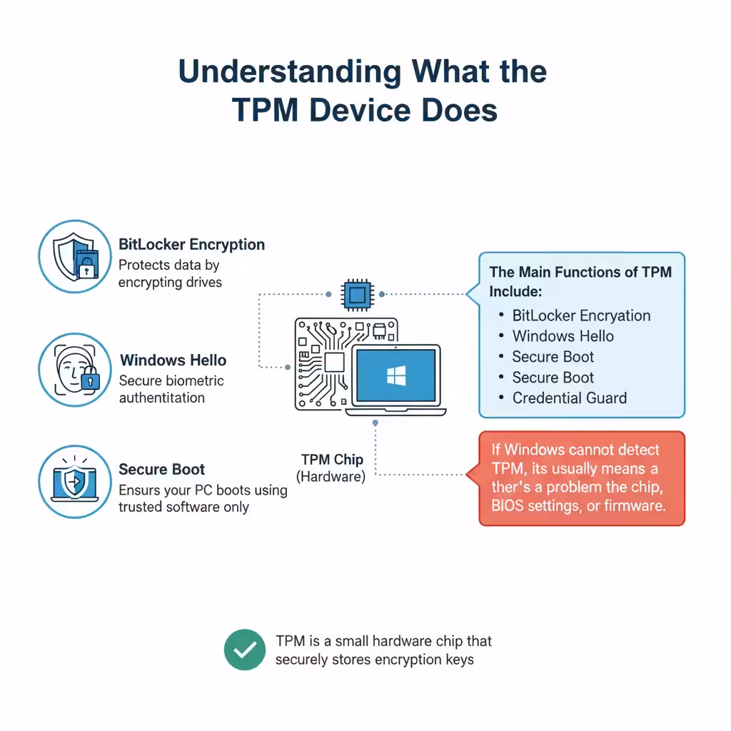 How to Resolve the “TPM Device Not Detected” Error Easily – 2025