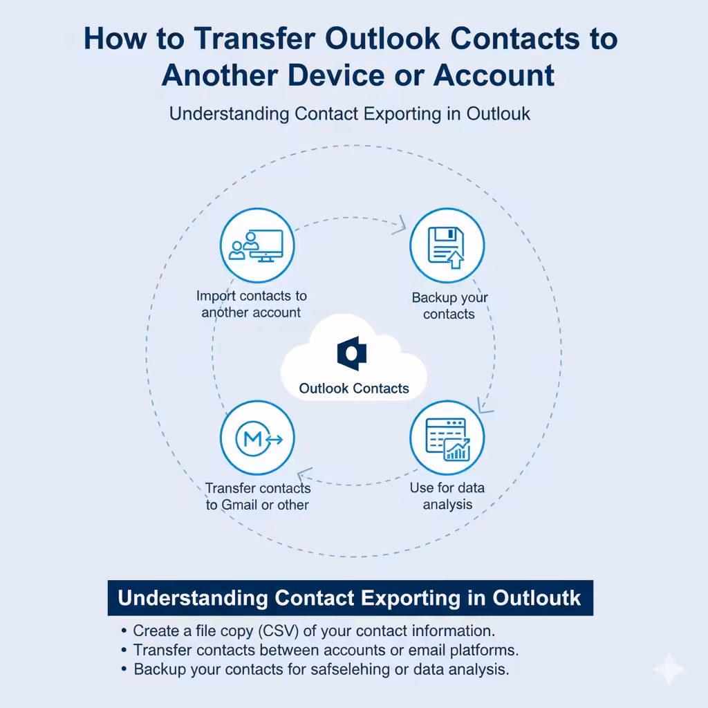 How to Transfer Outlook Contacts to Another Device or Account – 2025