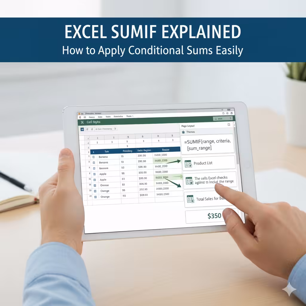 Excel SUMIF Explained: How to Apply Conditional Sums Easily – 2025