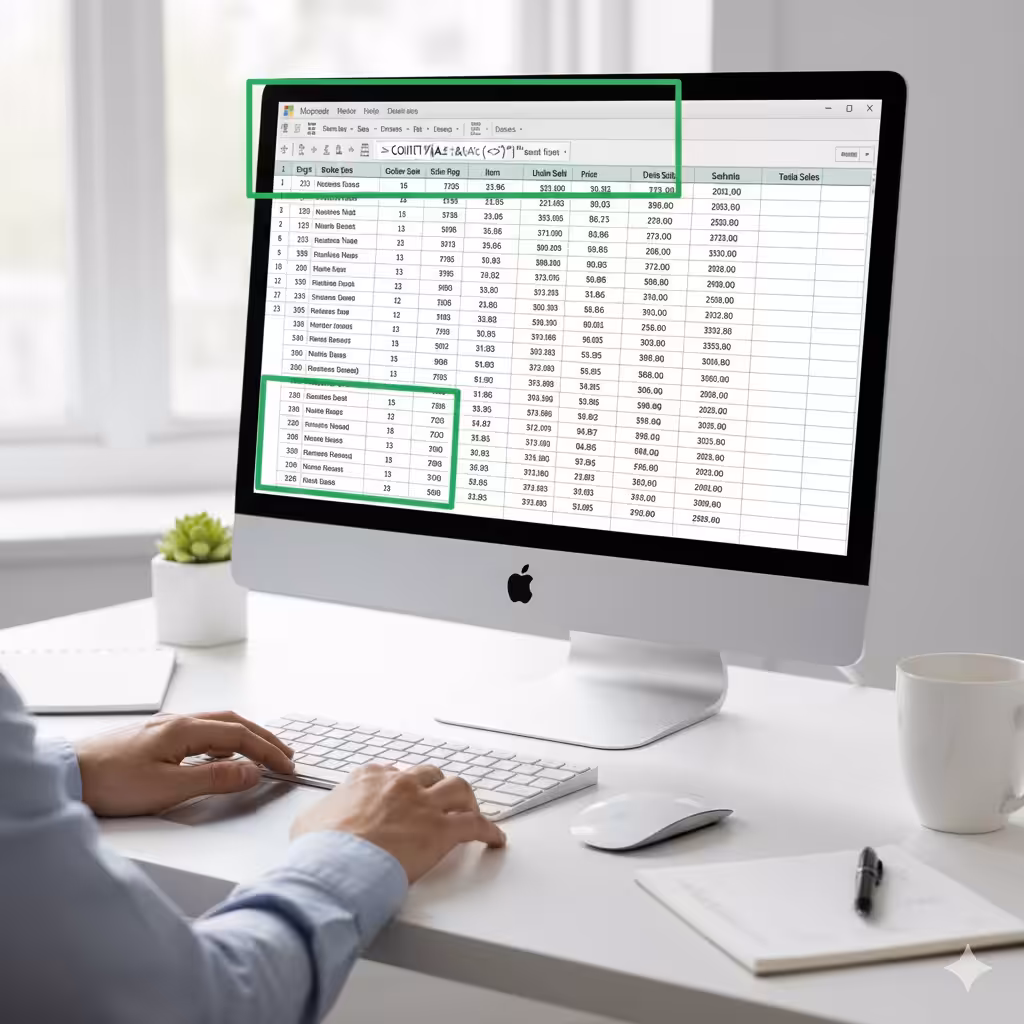 How to Use COUNTIF in Excel to Count Non-Empty Cells – 2025