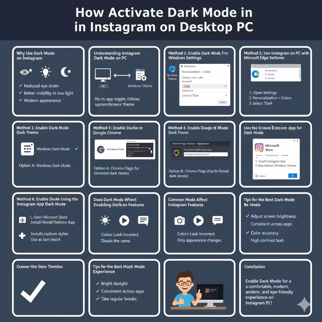 How to Activate Dark Mode in Instagram on Desktop – 2025