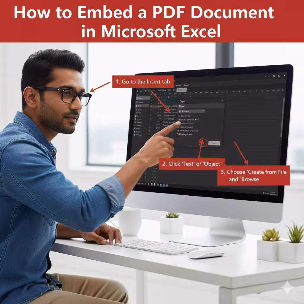 How to Embed a PDF Document in Microsoft Excel – 2025