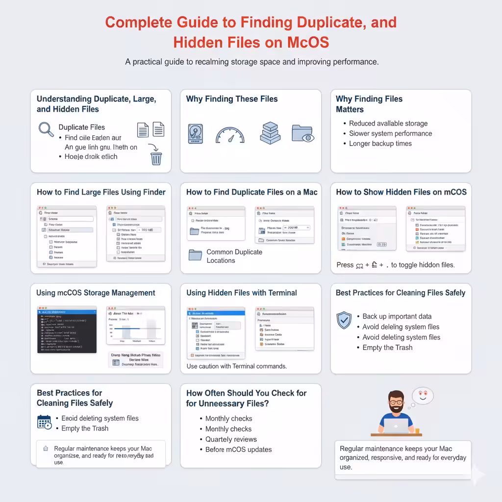 Complete Guide to Finding Duplicate – Large, and Hidden Files on macOS – 2025