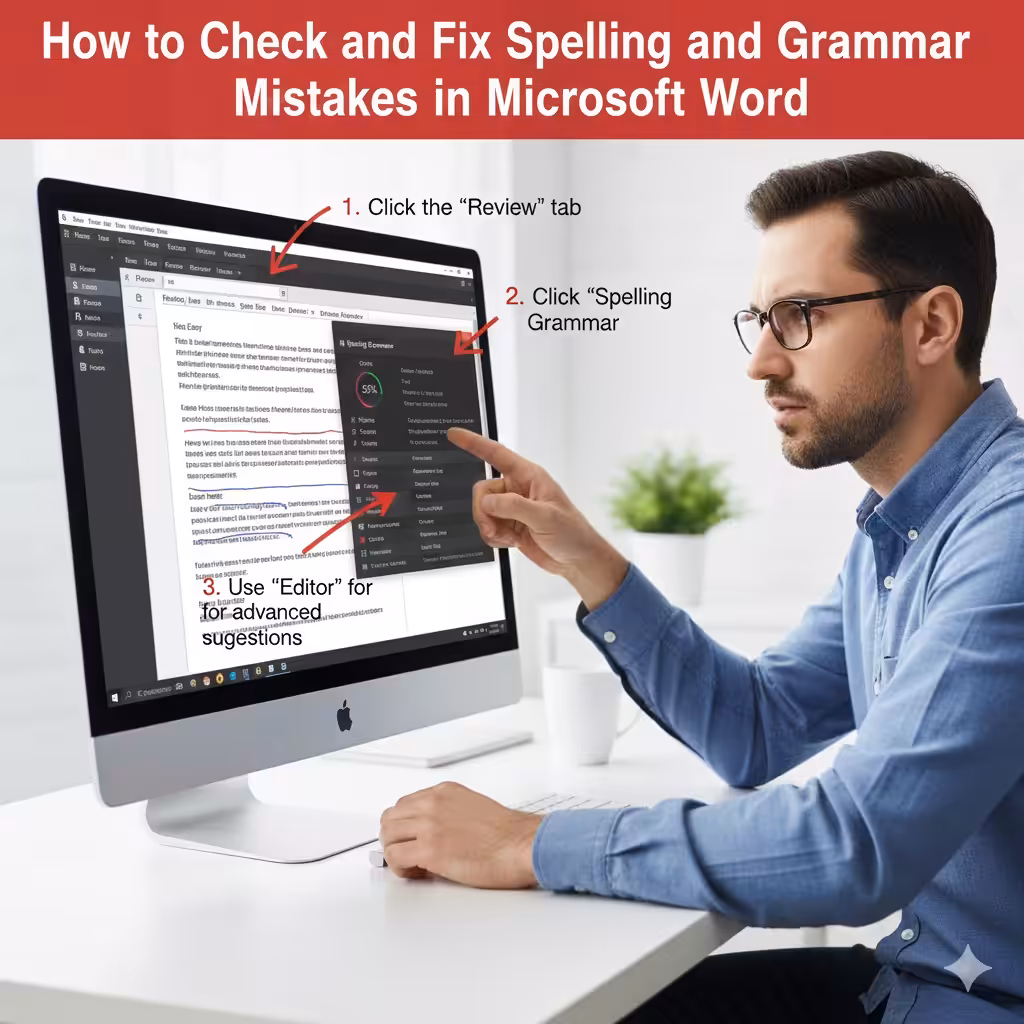 How to Check and Fix Spelling and Grammar Mistakes in Microsoft Word – 2025