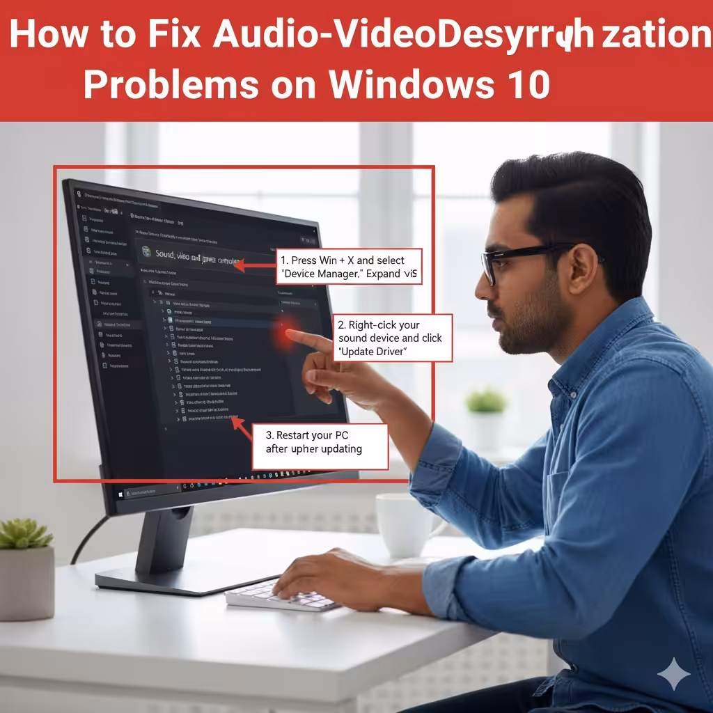 Fixing Audio-Video Desynchronization Problems on Windows 10