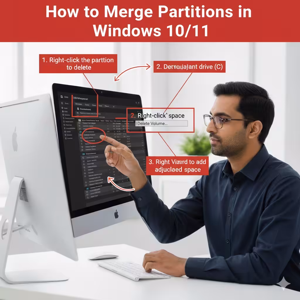 How to Join Hard Drive Partitions in Windows 10 & 11