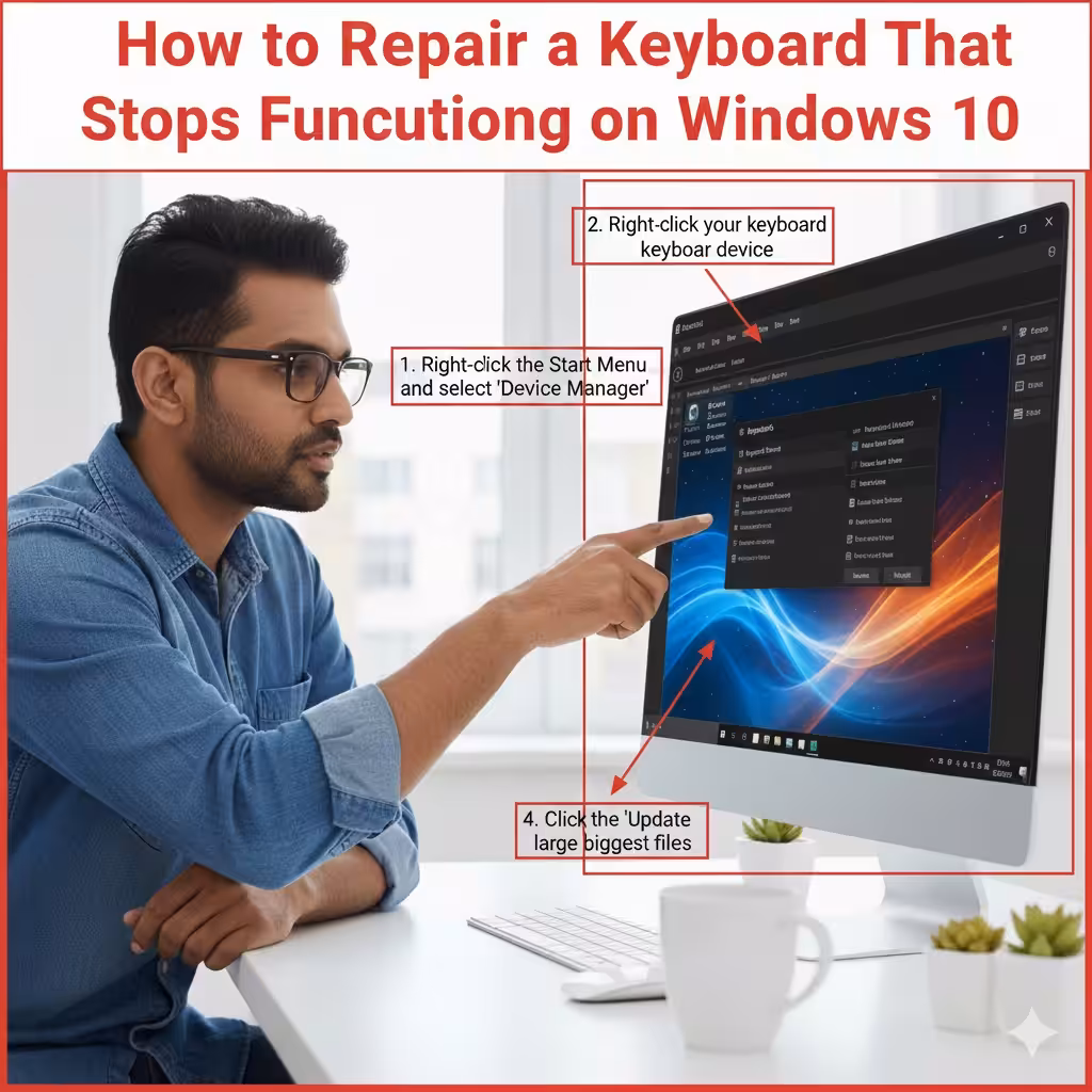 How to Repair a Keyboard That Stops Functioning on Windows 10