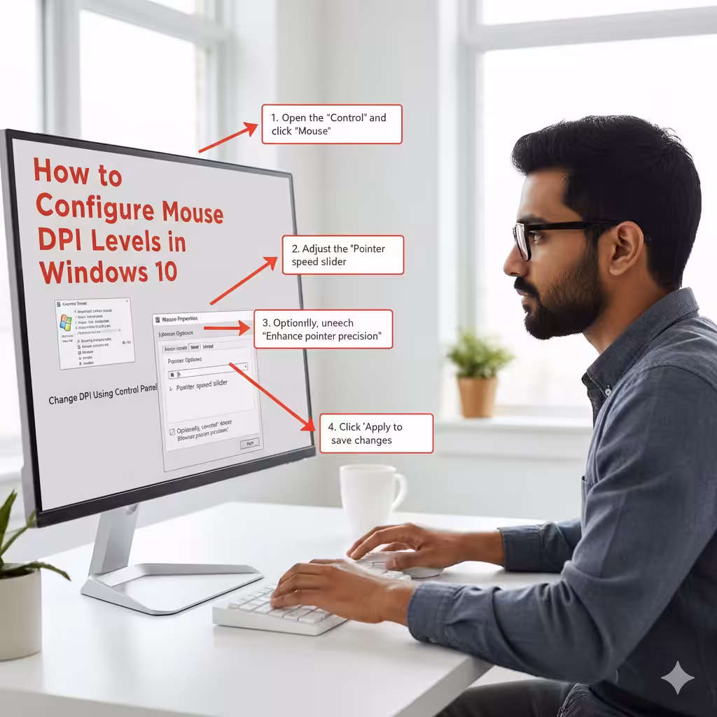 How to Configure Mouse DPI Levels in Windows 10