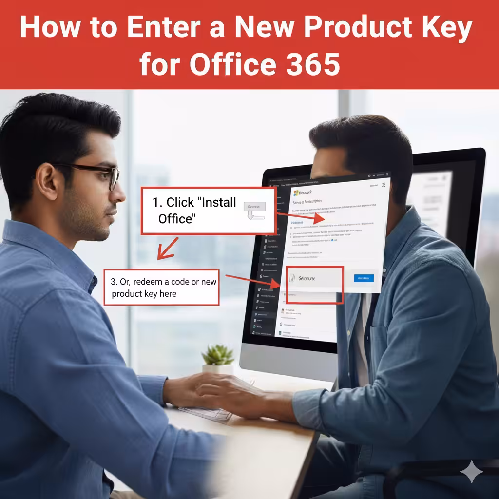 How to Enter a New Product Key for Office 365