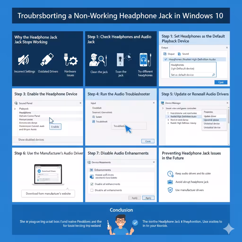 How to Troubleshoot a Non-Working Headphone Jack in Windows 10