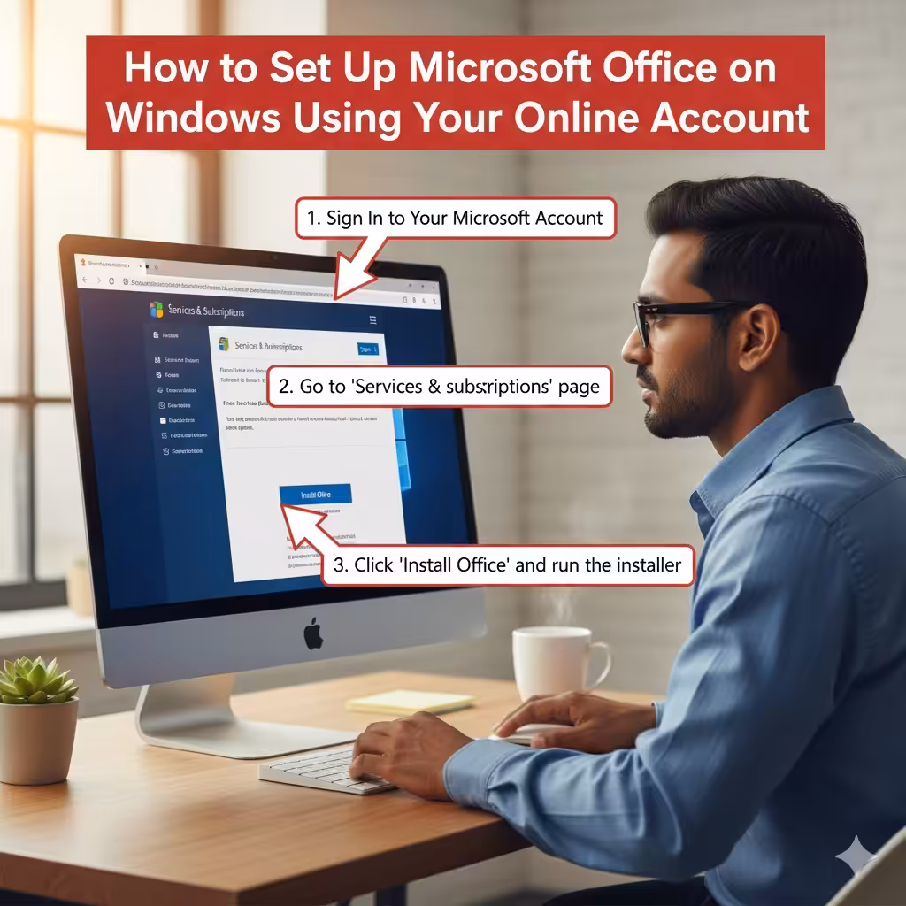 How to Set Up Microsoft Office on Windows Using Your Online Account – 2025