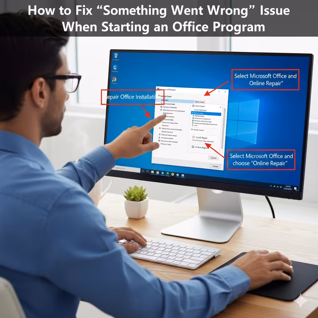 Troubleshooting the “Something Went Wrong” Issue When Starting an Office Program – 2025