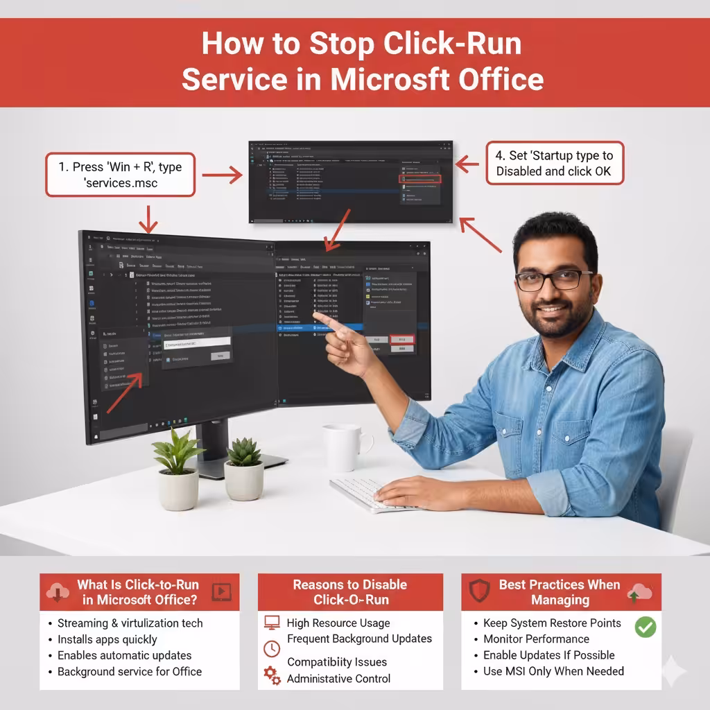 How to Stop Click-to-Run Service in Microsoft Office – 2025