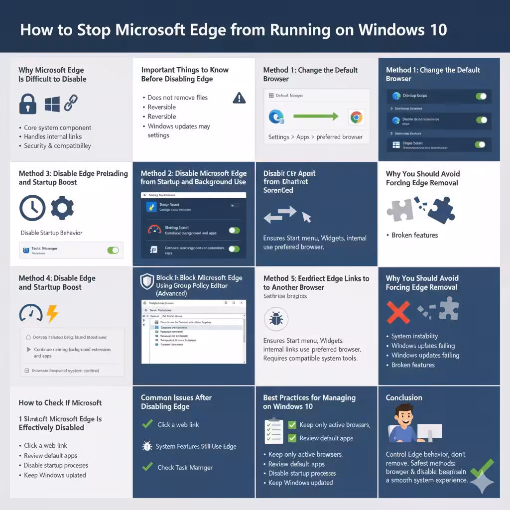 How to Stop Microsoft Edge from Running on Windows 10