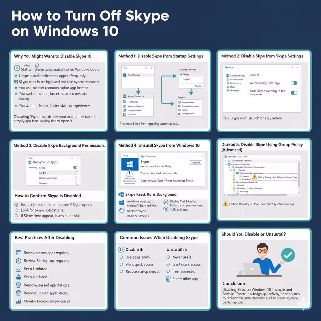 How to Turn Off Skype on Windows 10