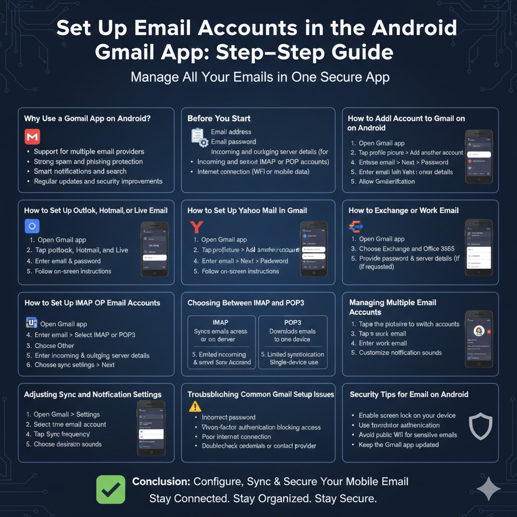 Set Up Email Accounts in the Android Gmail App (Step-by-Step Guide) – 2026
