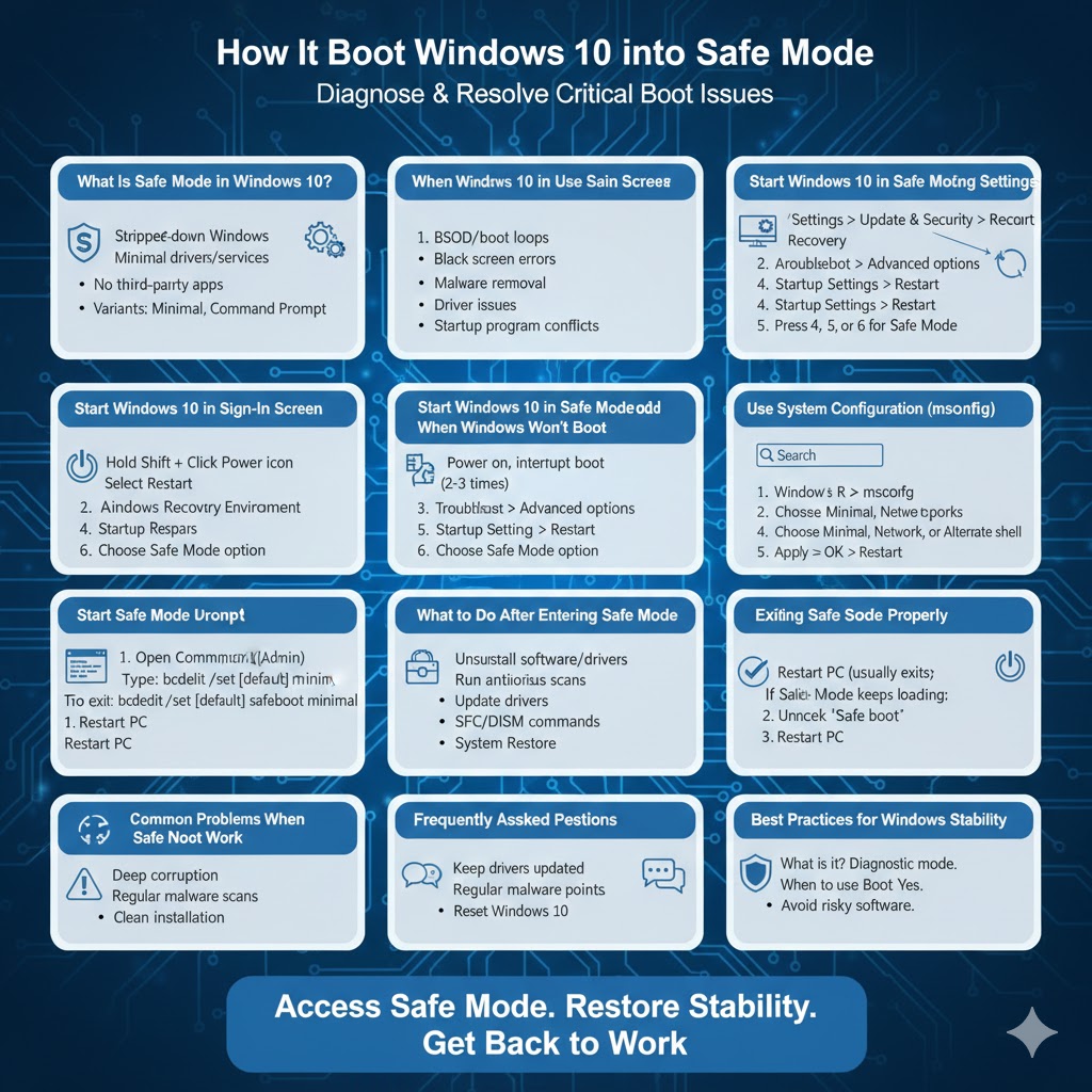 How to Boot Windows 10 into Safe Mode