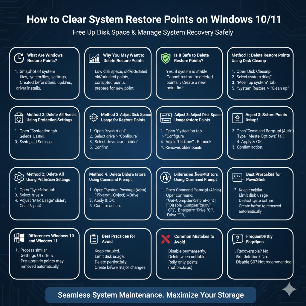How to Clear System Restore Points on Windows 10/11