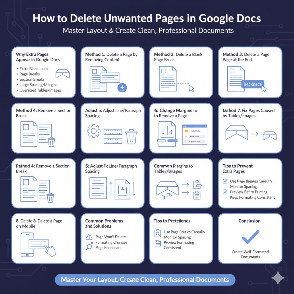 How to Delete Unwanted Pages in Google Docs – 2026