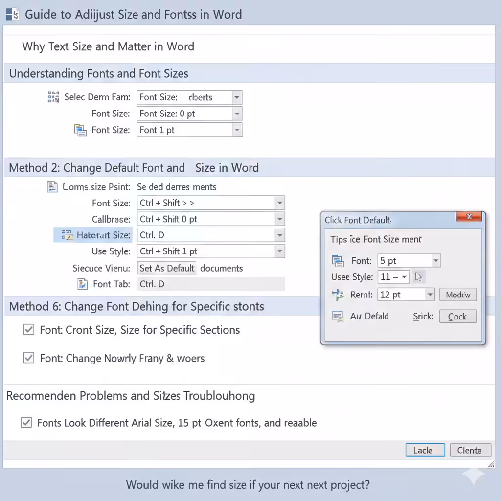 Guide to Adjusting Text Size and Fonts in Word – 2026