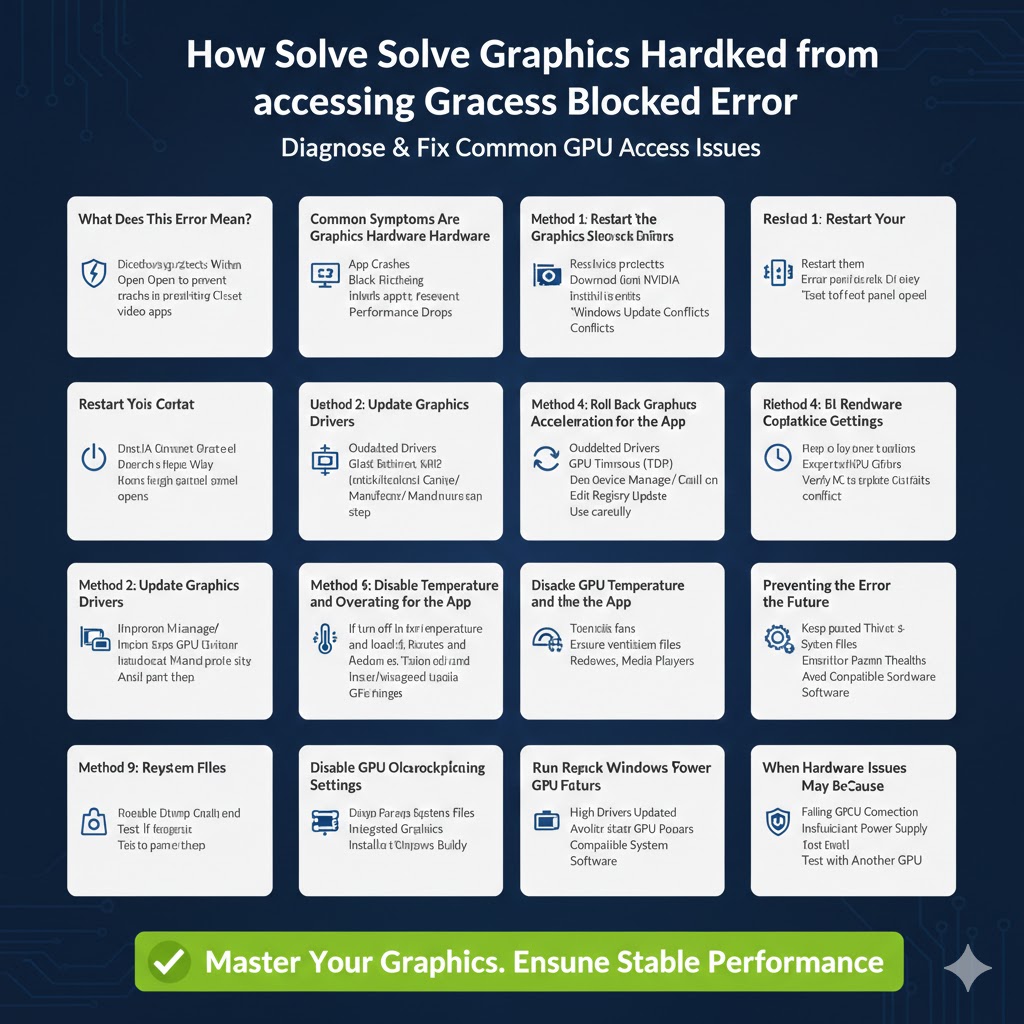 How to Solve the Graphics Hardware Access Blocked Error – 2026