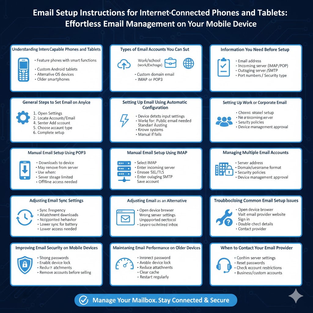 Email Setup Instructions for Internet-Connected Phones and Tablets – 2026