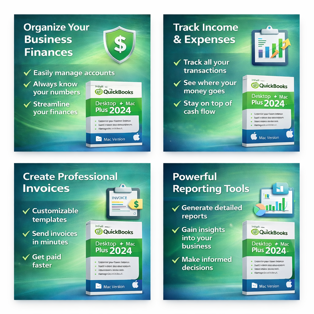 Intuit - QuickBooks Pro 2024 for Mac Features Intuit QuickBooks Pro 2024 for Mac Features