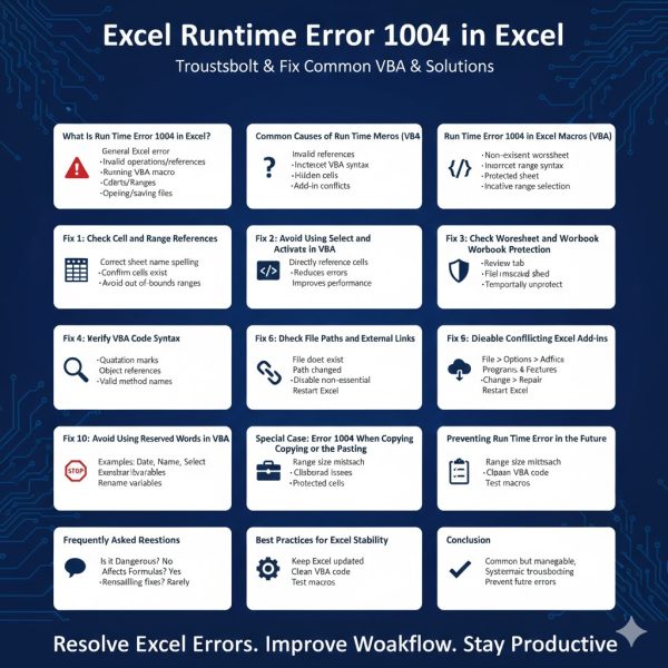 Excel Runtime Error 1004: Causes and Solutions - SOFTWAREHUBS.COM