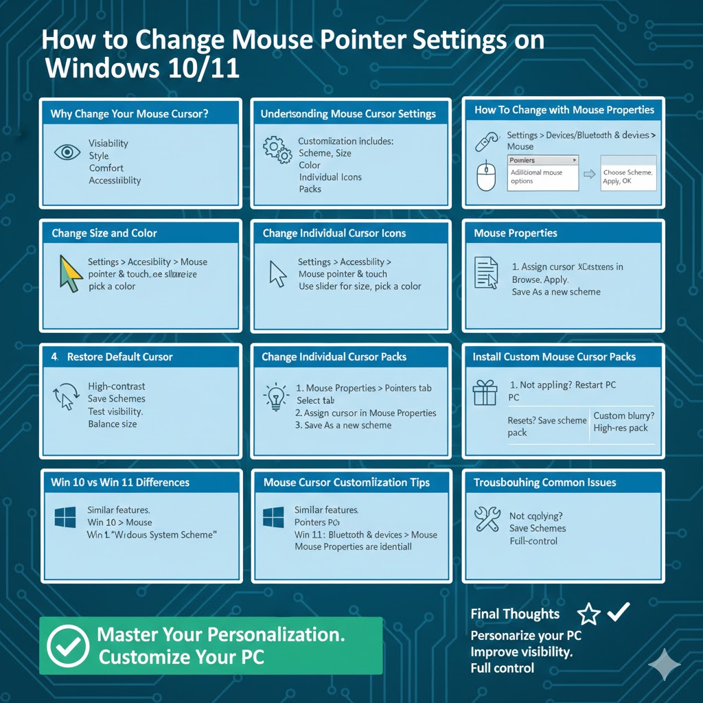 How to Change Mouse Pointer Settings on Windows 10/11