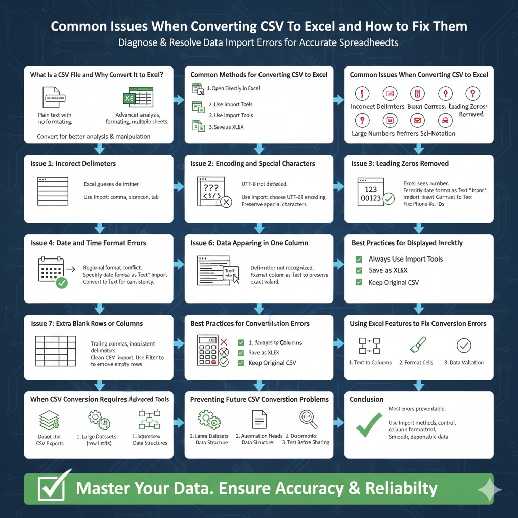 Common Issues When Converting CSV Files to Excel and How to Fix Them – 2026